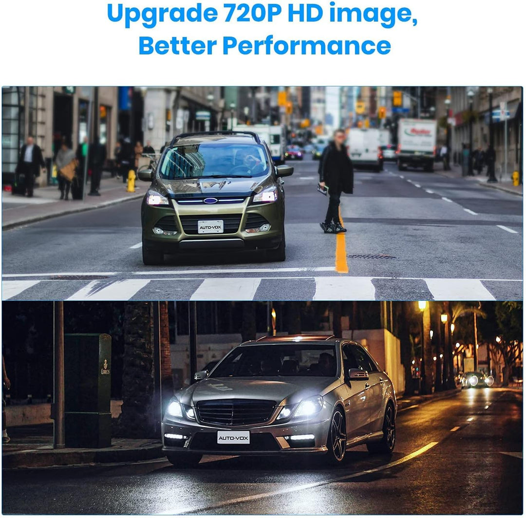 AUTO-VOX Kabellose Rückfahrkamera für TW1, 720P HD Rückfahrkamera mit eingebauter wiederaufladbarer
