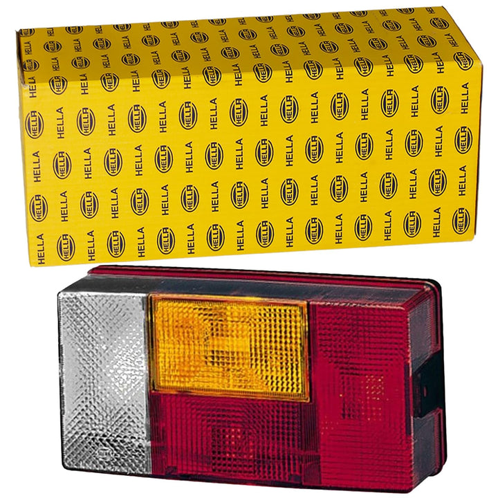 HELLA Rückleuchte - Glühlampe - 24V / 12V - Anbau - ECE/nicht SAE - Lichtscheibenfarbe: mehrfarbig -