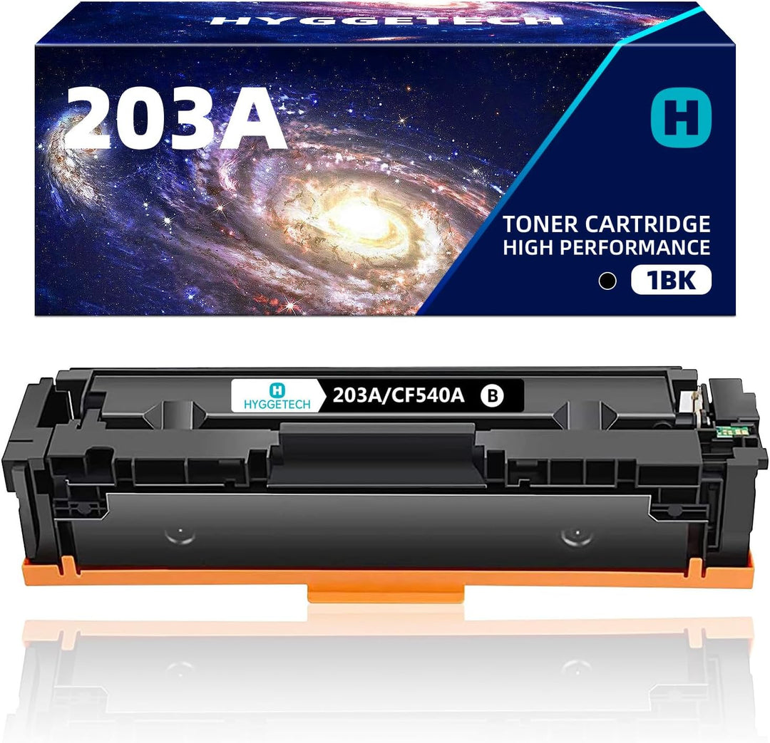 Hyggetech 203A CF540A Kompatibler Toner Ersatz für HP 203A CF540A Toner für HP Colour Laserjet Pro M