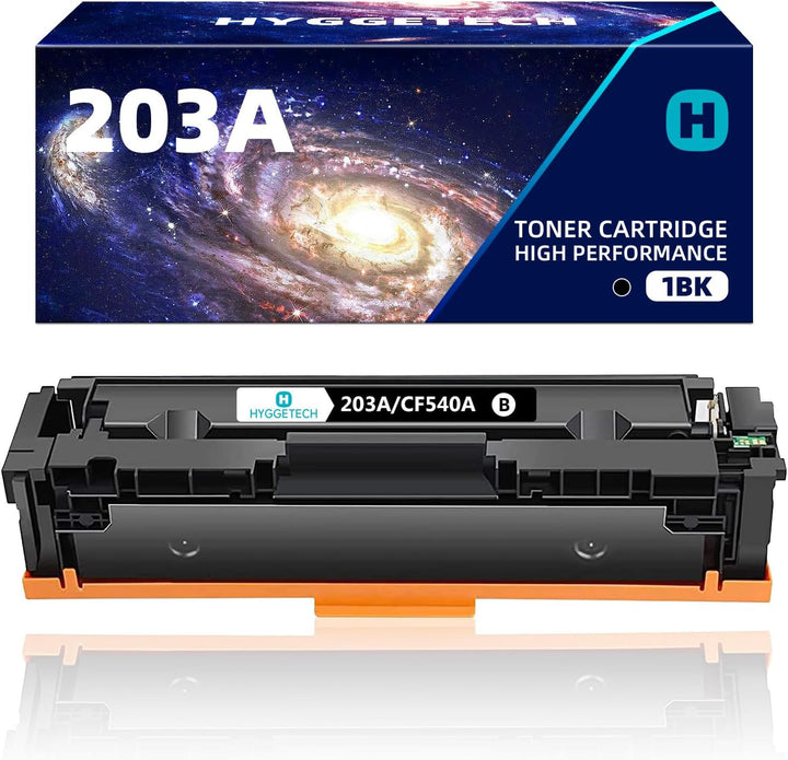 Hyggetech 203A CF540A Kompatibler Toner Ersatz für HP 203A CF540A Toner für HP Colour Laserjet Pro M