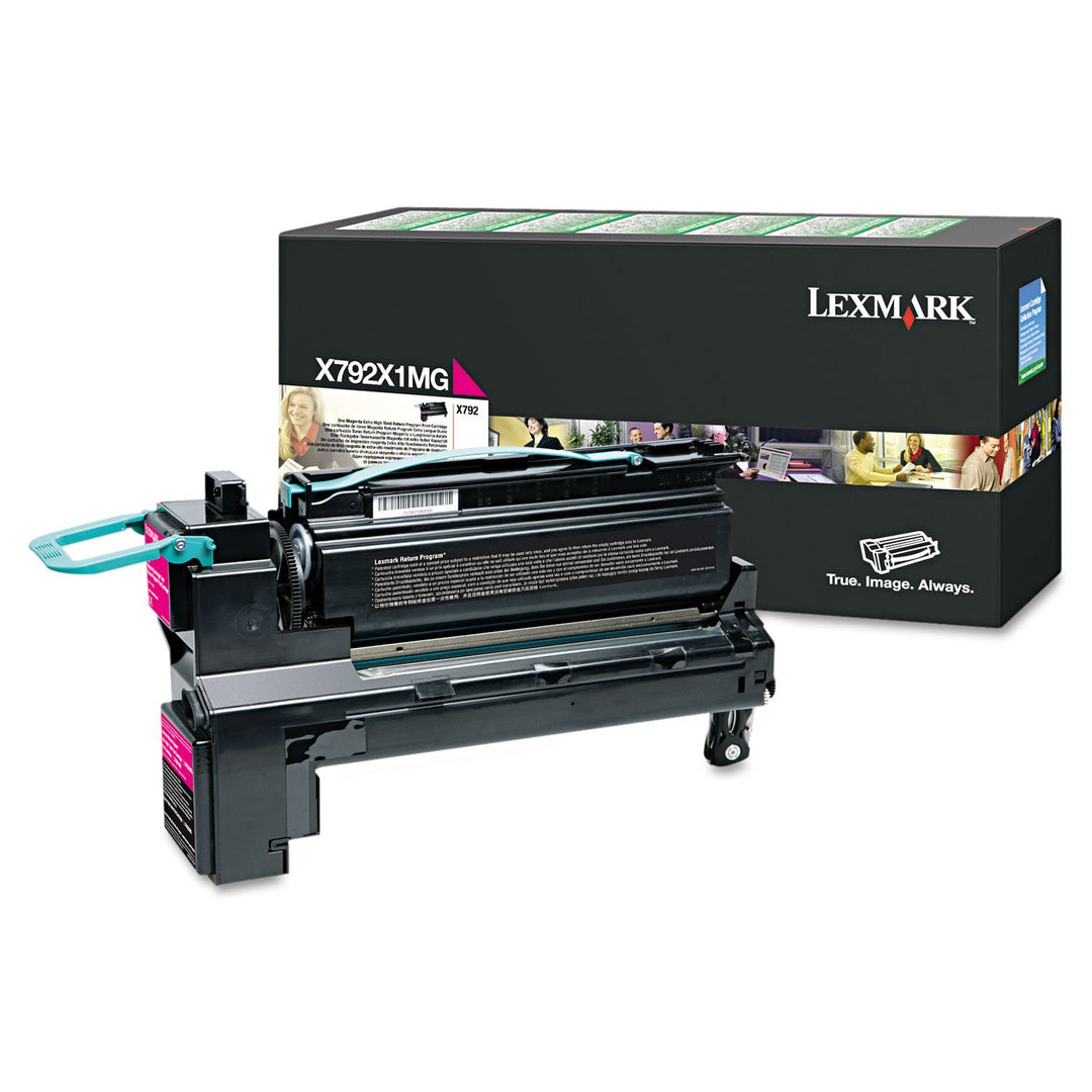 Lexmark X792X1MG X792 Tonerkartusche Extra Höhekapazität Return Program 1er-Pack, 20.000 Seiten, mag