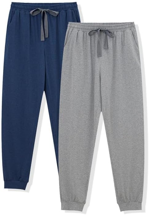 COLORFULLEAF Jogginghose Herren Baumwolle Schlafanzughose Männer Lang Schlafhose Leichte Freizeithos