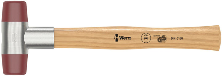 Wera 102 Schonhämmer mit Köpfen aus Uretan, # 4 x 35 mm, Wera 05000520001, # 4