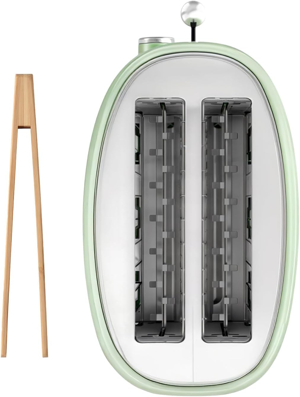 SWEISS Vintage-Toaster GRS7, 2 Schlitze, 6 Bräunungsstufen, Auftaufunktion, Für Baguette geeignet, S