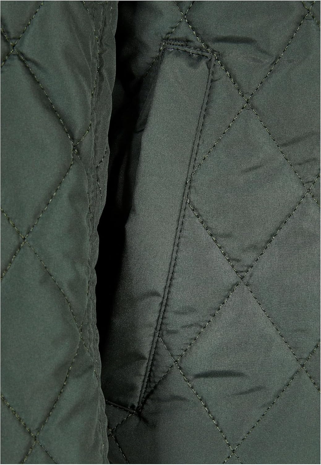 Urban Classics Herren Boys Diamond Quilt Nylon Jacket 122-128 olive, 122-128 olive