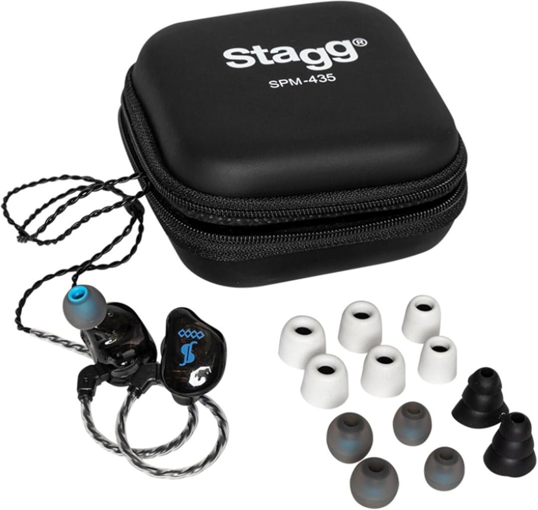 Stagg SPM-435 BK - 4-Treiber In-Ear Ohrhörer