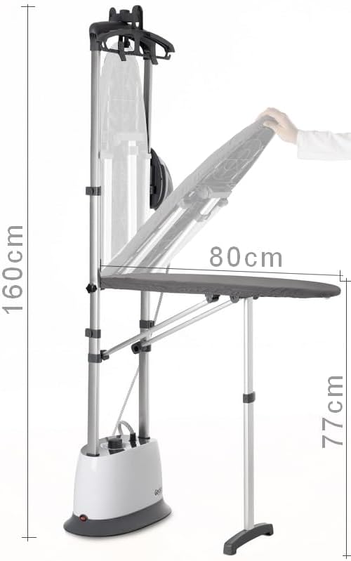 2-in-1 Dampfglätter mit Bügeltisch – All-in-One Gerät 2200W, 4 bar, 50 g/min – Vertikales & Horizont