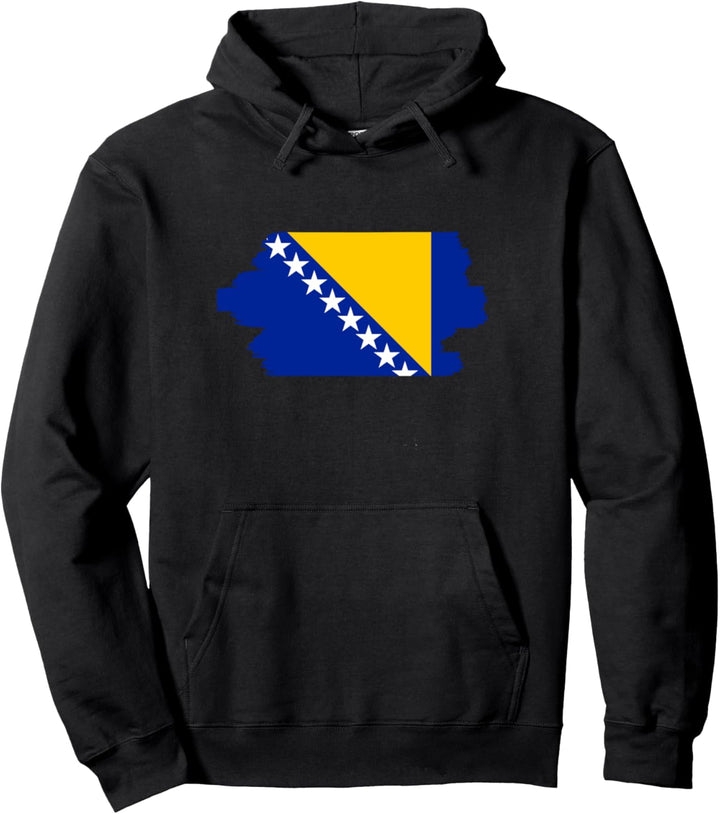 Bosnische Flagge Bosnien und Herzegowina Pullover Hoodie