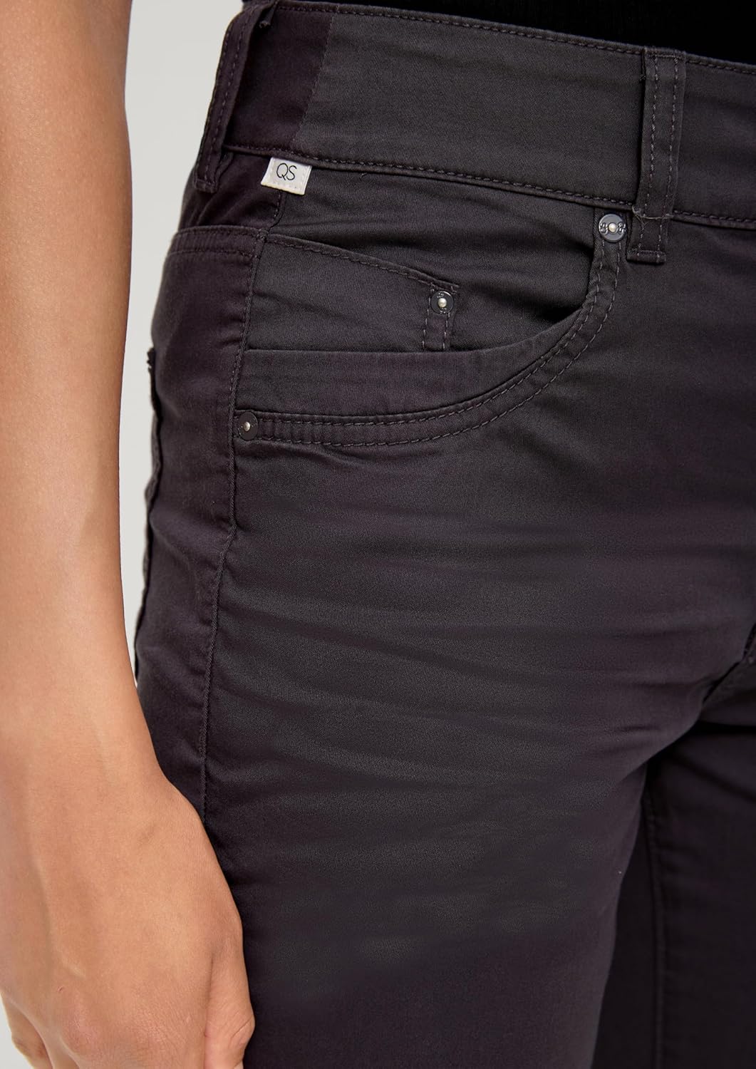 s.Oliver Damen Capri, Slim Fit 32 Grau, 32 Grau