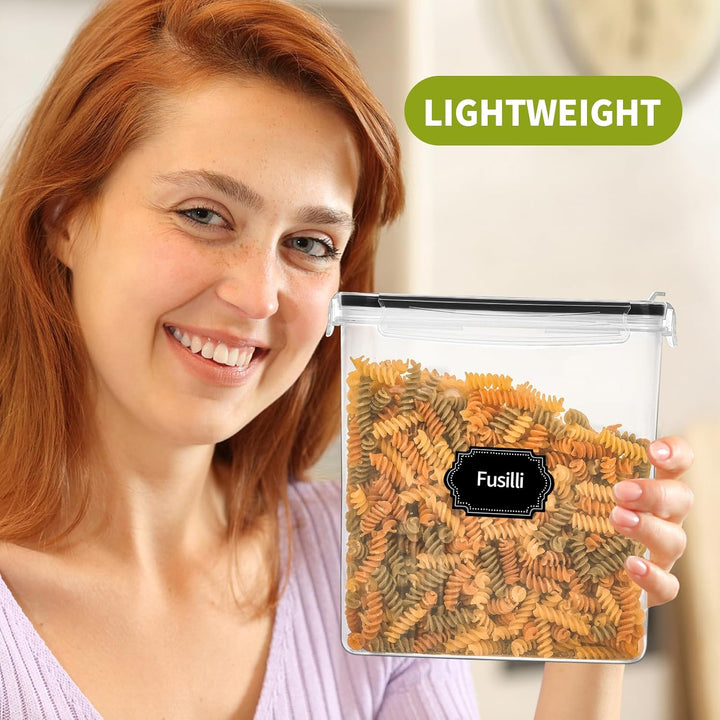 Skroam 4L Vorratsdosen Set mit 4, Müsli Schüttdose & Frischhaltedosen, BPA frei Kunststoff Vorratsdo