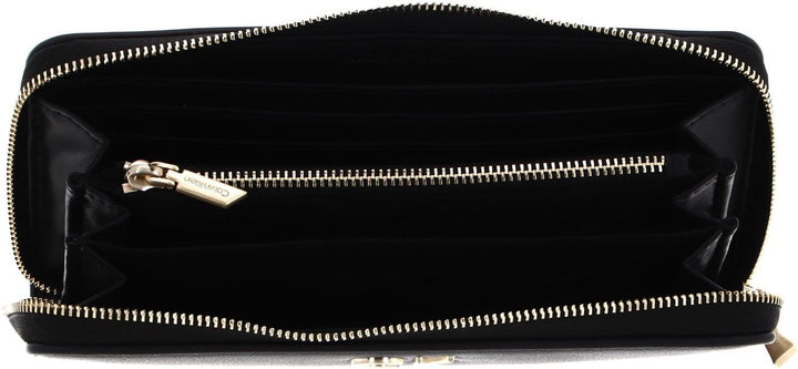 Calvin Klein RE-Lock Z/A Wallet LG PBl, Damen Geldbörsen, Ck Black,