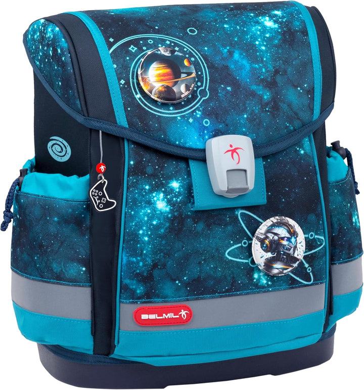 Belmil Classy Plus Schulranzen Set 5-teilig mit Brustgurt (405-78/AG/S) Universe, Universe