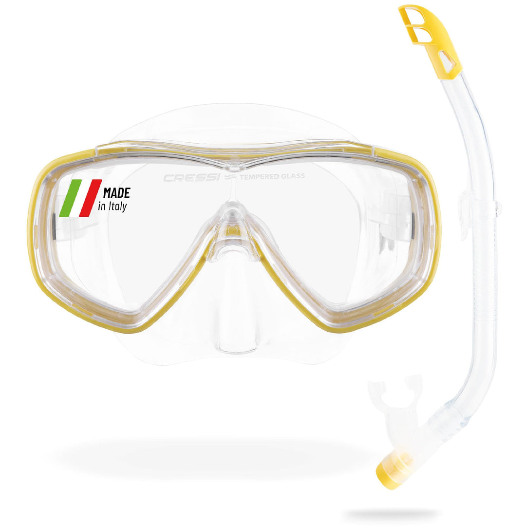Cressi Junior Set Ondina - Taucherbrille Kinder 7-13 Jahre + Schnorchel Schwimmbad Anti-Beschlag Kra