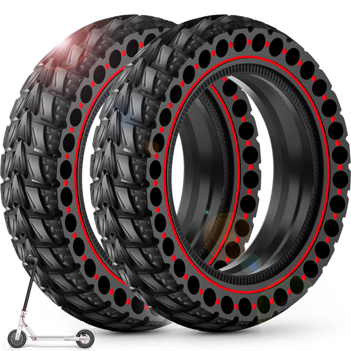 BANGTING 2PCS 50/75-6.1 E Scooter Solid Reifen, 8.5x2 zoll Vollgummireifen, 8 1/2 x2 Ersatzreifen fü