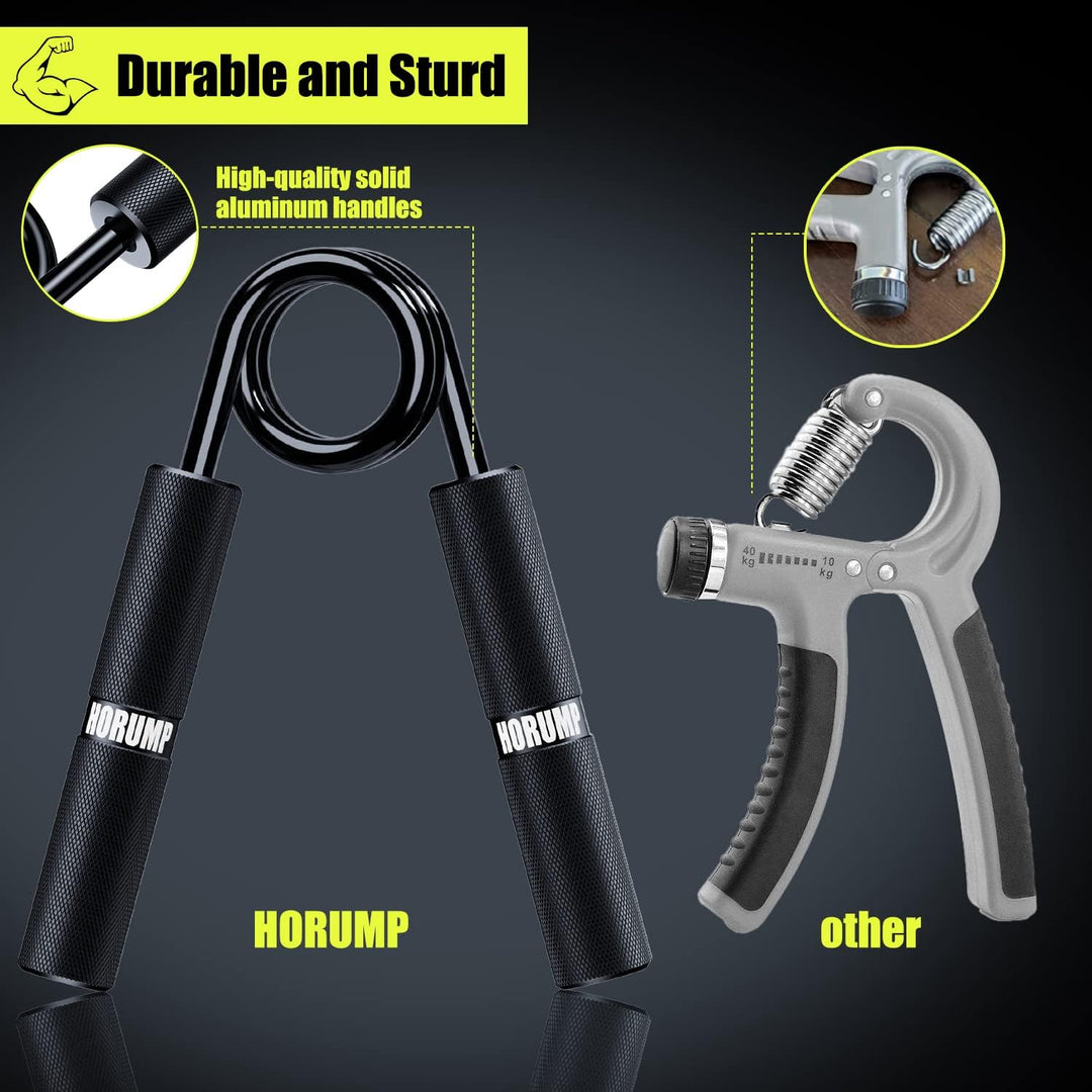 HORUMP Handtrainer Unterarmtrainer 4Pack or 6Pack, 22.5-157.5KG, Metall Griffkraft Trainer Training,