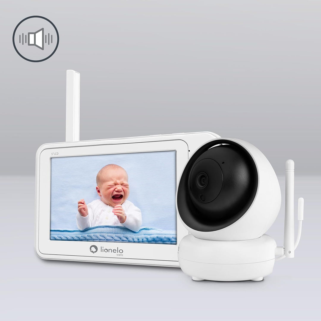 Lionelo Babyline 8.3 Elektronisches Babyphone mit Full HD 360° Kamera 5" Bildschirm 200m Reichweite