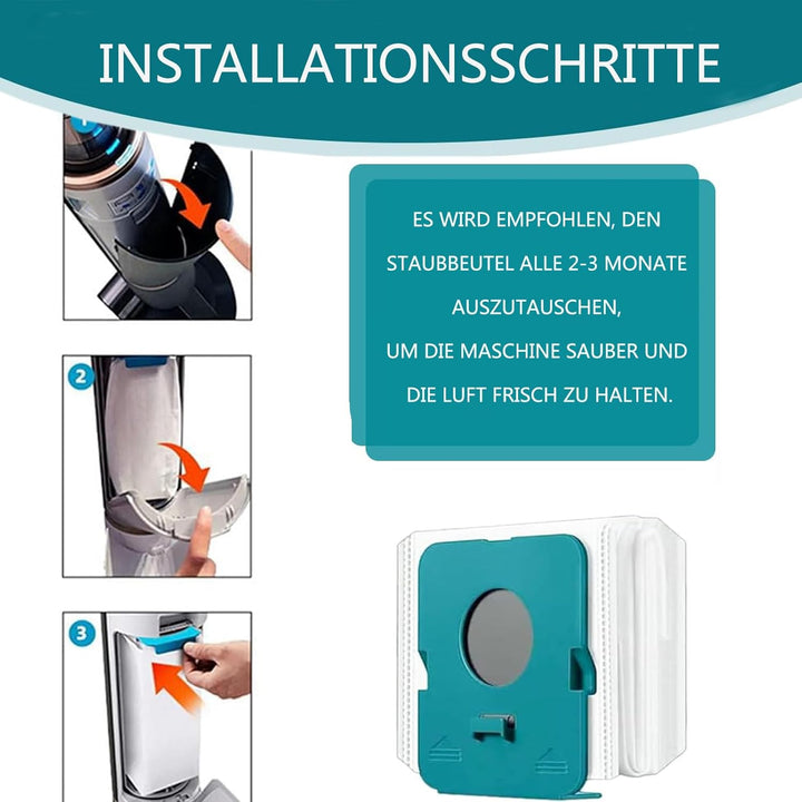 15 Stück Beutel für Staubsauger für Samsung Bespoke Jet VCA-ADB95 Reinigungsstation Set,Staubfilterb