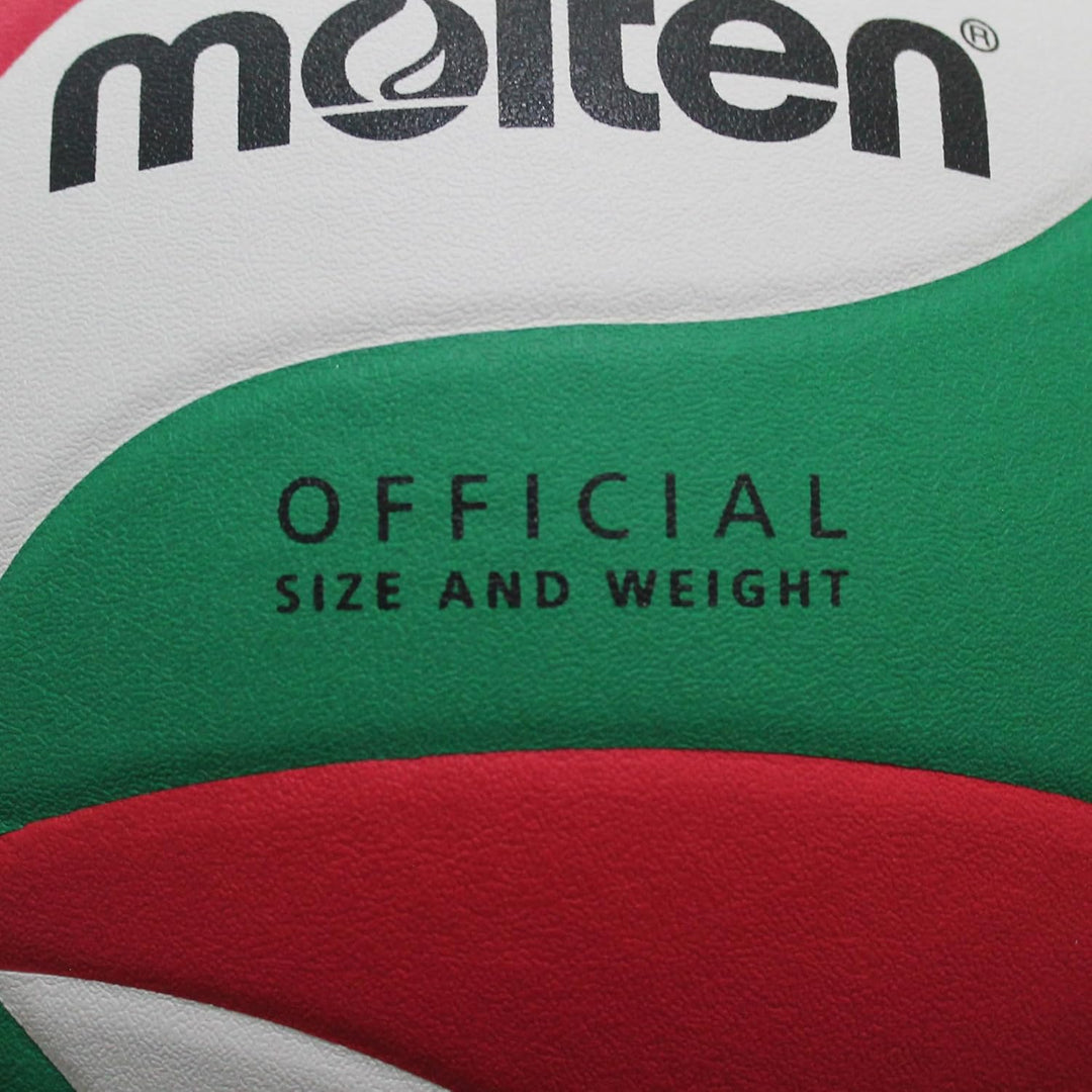 Molten V 5 M 4500 Volleyball Blanc-vert-Rouge Weiss/Grün/Rot 5, Weiss/Grün/Rot 5