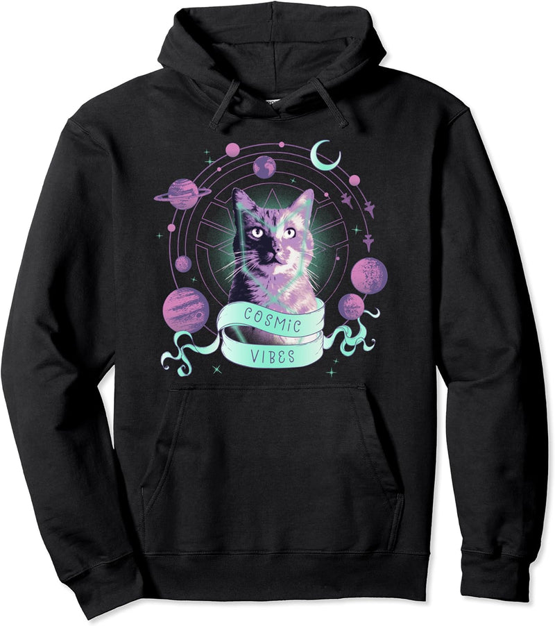 Captain Marvel Goose The Cat Cosmic Vibes Pullover Hoodie