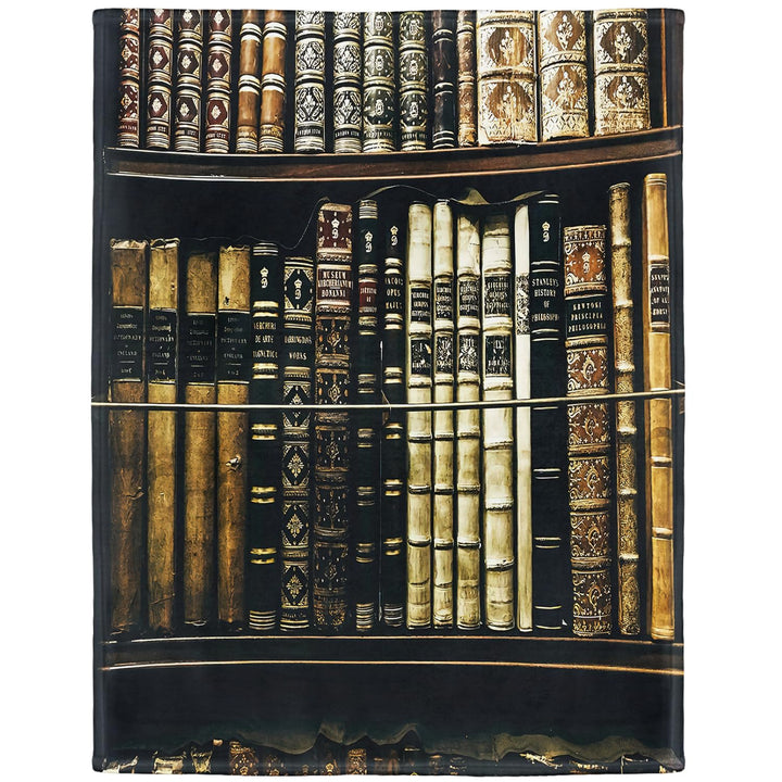 YISUMEI Decke 150x200 cm Kuscheldecken Sanft Flanell Weich Fleecedecke Tagesdecke Bücherregal altes