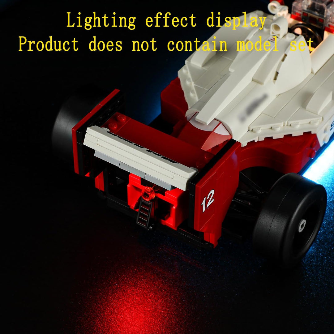 GEAMENT LED Licht-Set Kompatibel mit Lego McLaren MP4/4 & Ayrton Senna - Beleuchtungsset für Icons 1