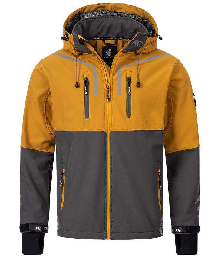 Rock Creek Herren Softshell Jacke Outdoor H-222, Anthrazit