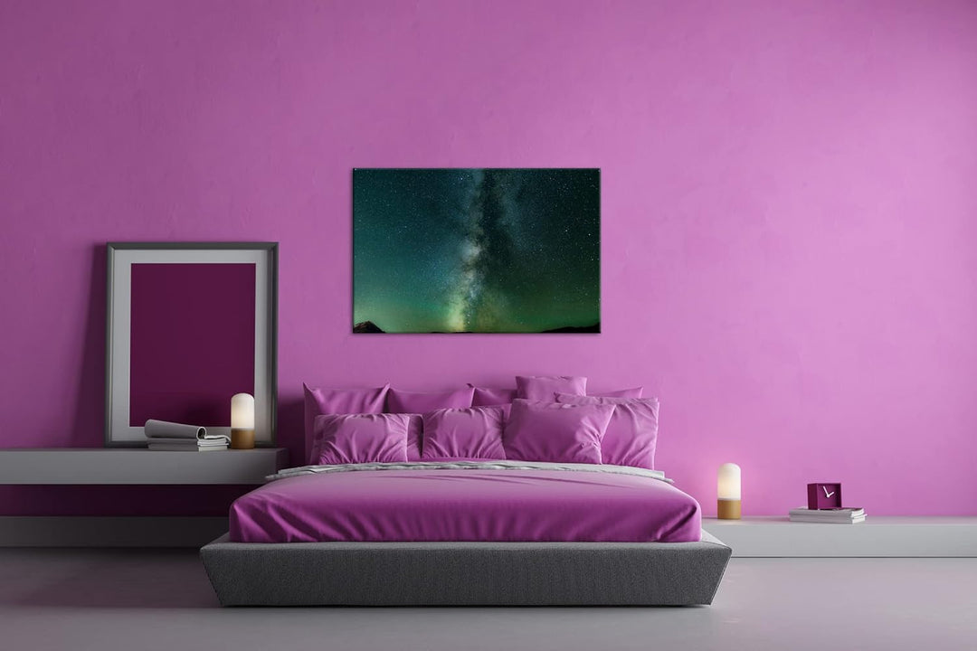 deyoli zauberhafte Aufnahme der Milchstrasse Format: 80x60 als Leinwand, Motiv fertig gerahmt auf Ec