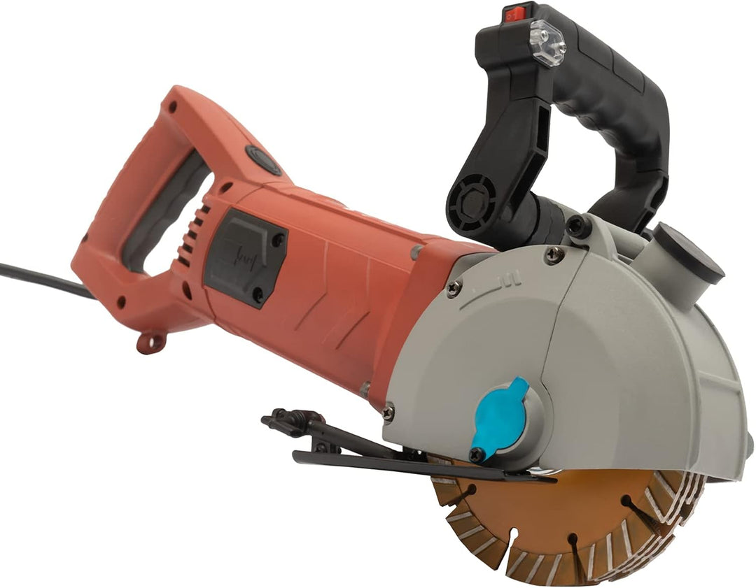 4800W Mauernutfräse Elektrische Schlitzfräse Mauerfrase mit Leckage-Schutz, 6200 U/min Wandfräse Mau