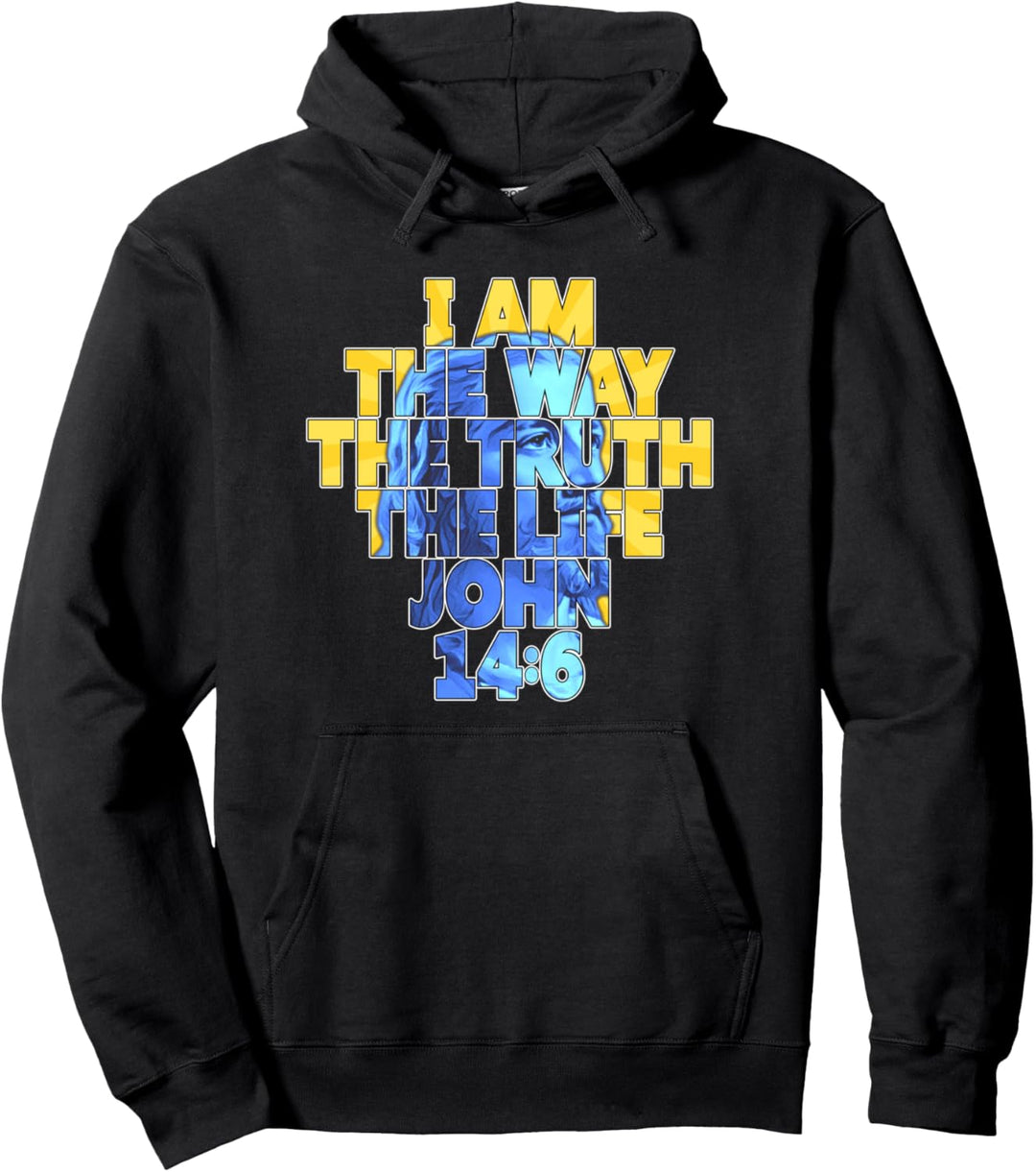 Ich bin der Weg Die Wahrheit Das Leben - Neuheit Jesus Pullover Hoodie