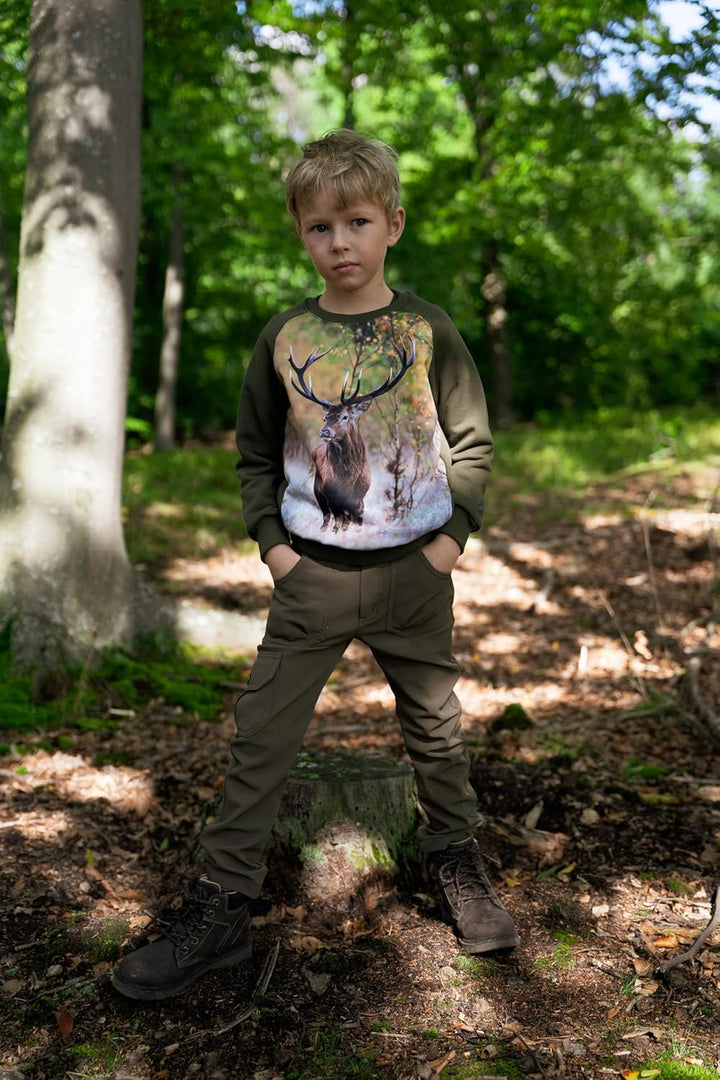 Wadera Cotton Pullover Kinder – Sweatshirt Jungen und Mädchen – Sicher Und Bequem Für Kinder – Kinde