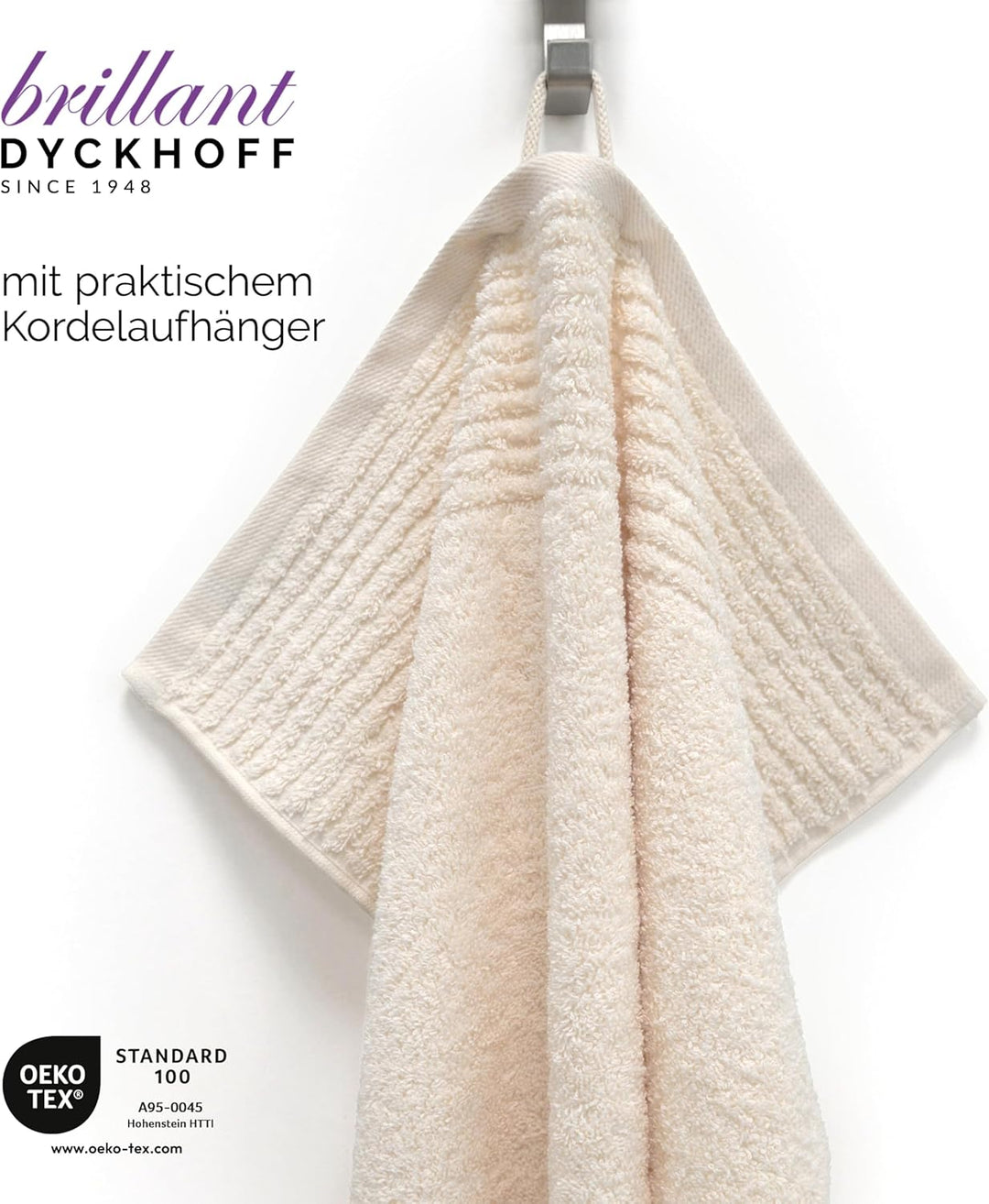 Dyckhoff 0410996205 Handtuchset "Brillant", 2 Badetücher / Duschtücher 70 x 140 cm und 4 Handtücher