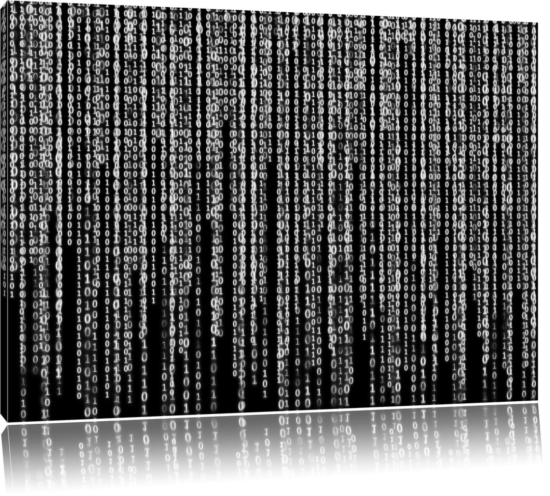 Monocrome, Matrix, Format: 100x70 auf Leinwand, XXL riesige Bilder fertig gerahmt mit Keilrahmen, Ku