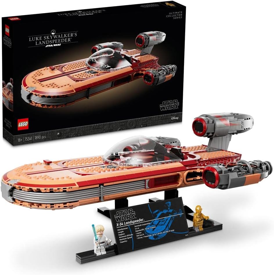 LEGO Star Wars 75341 Le Landspeeder de Luke Skywalker, Maquette de Vaisseau Spatial, Adultes, Ultima