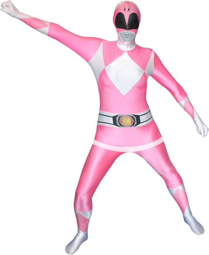 Morphsuits Schwarzes Power Ranger Kostüm Erwachsene, Power Ranger Kostüm Herren, Power Rangers Kostü