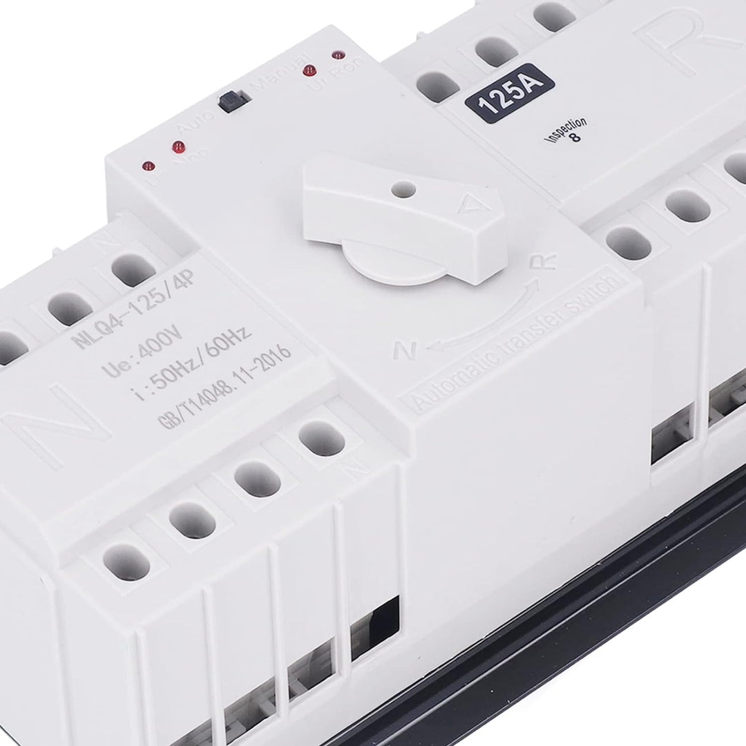 Dual Power Automatischer Transferschalter AC 400V 4P 125A ATS CB Automatik Notstrom Netz Umschalter