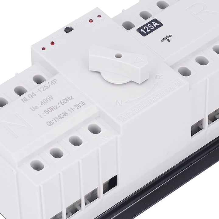 Dual Power Automatischer Transferschalter AC 400V 4P 125A ATS CB Automatik Notstrom Netz Umschalter