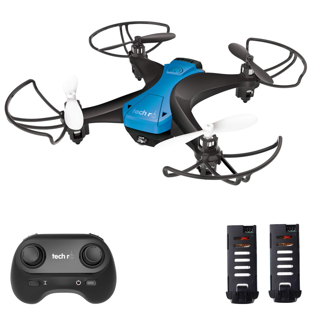 tech rc Drohne für Kinder Anfänger Mini Drohnen ohne Kamera Dual Akku 16 Minuten Flugzeit Indoor RC