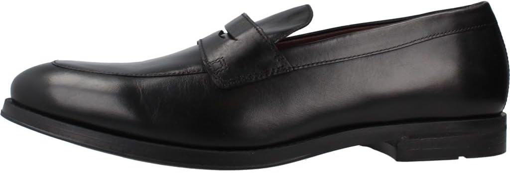 Geox Herren U Decio B Moccasin 41.5 EU Schwarz, 41.5 EU Schwarz