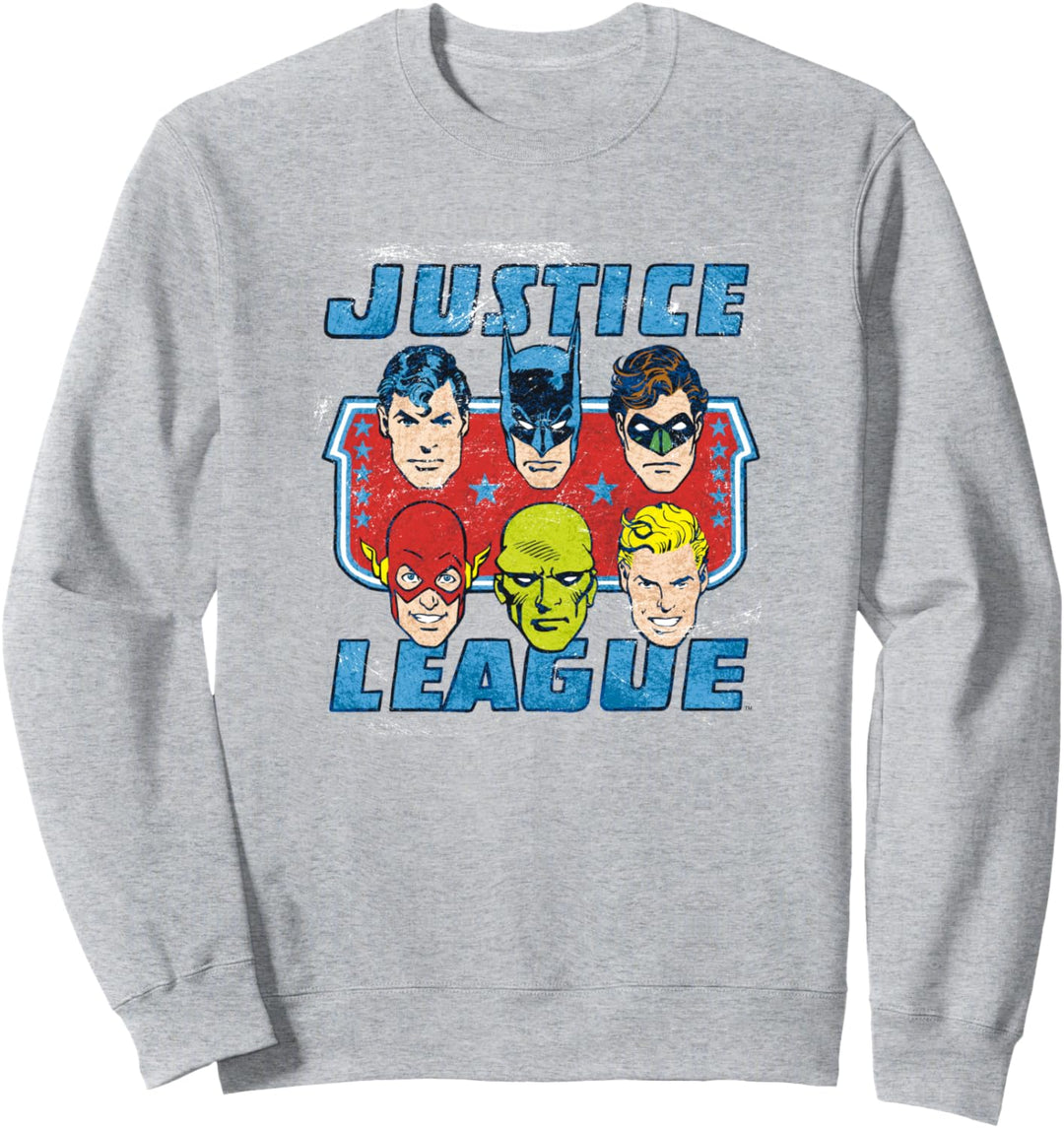 Justice League Faces of Justice Sweatshirt