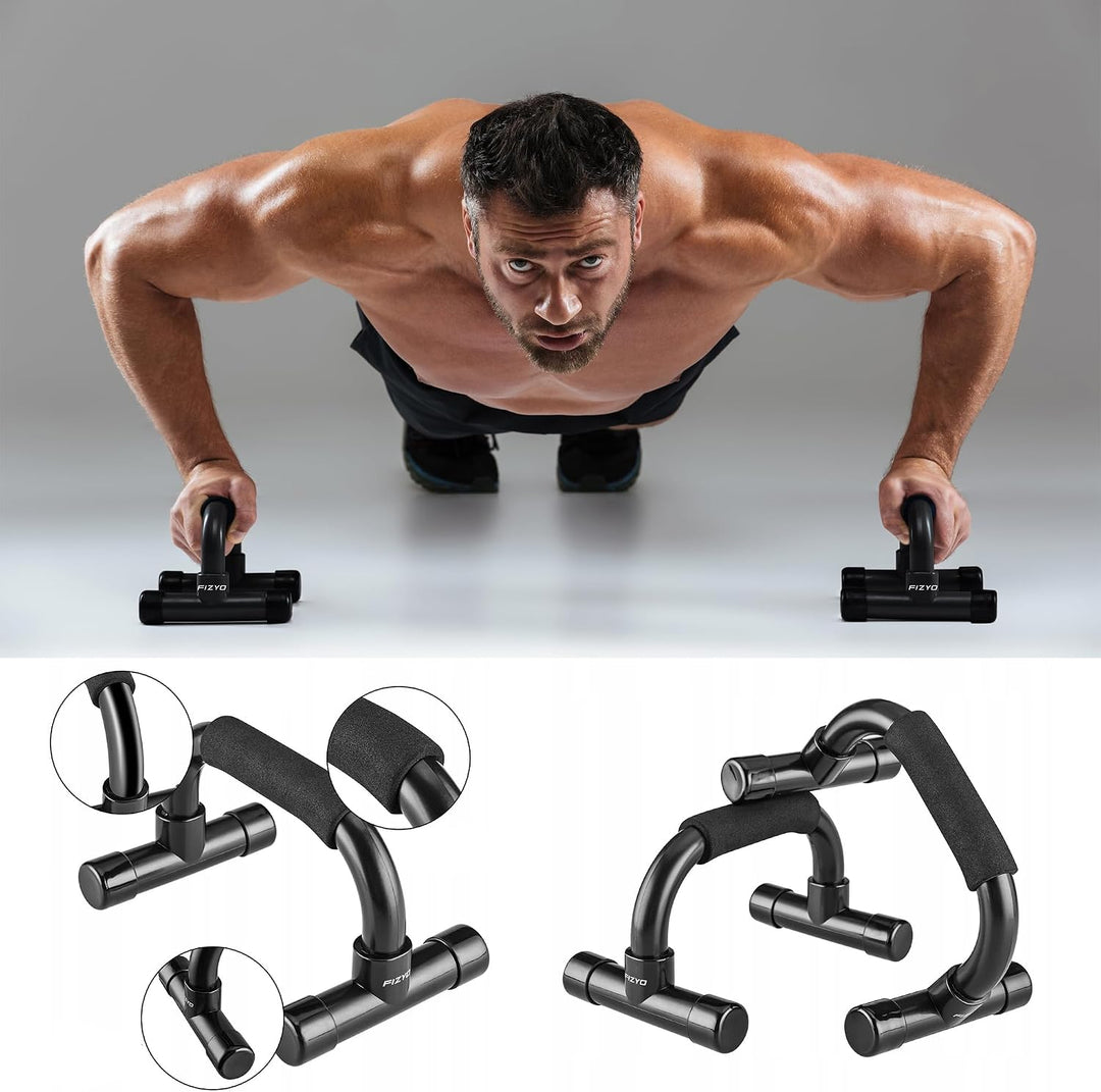 Fizyo 2 Liegestützgriffe für Ganzkörpertraining, Push-Up Liegestütz-Griffe für zu Hause und im Fitne