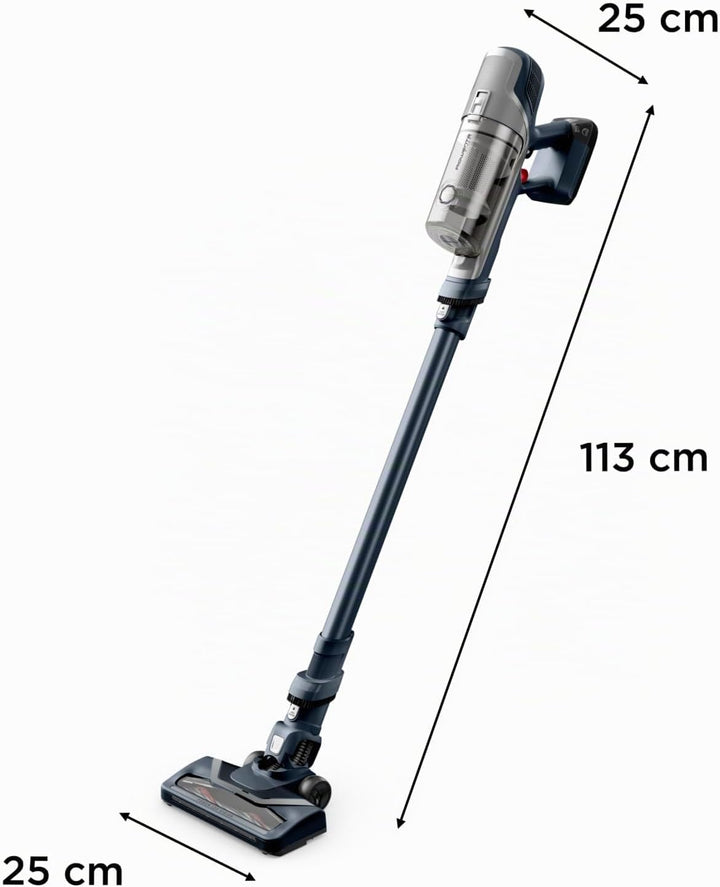 Rowenta X-Pert 6.60 Akkustaubsauger, 100 W Leistung, 45 Min Laufzeit, kabellos & beutellos, LED-Bürs