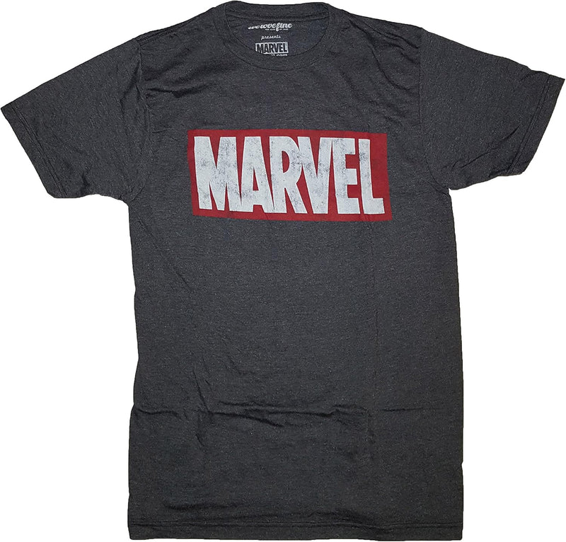 Marvel Comics Logo Distressed Graphic T-Shirt - Large