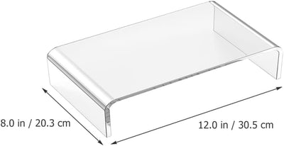 TOPBATHY Monitorständer Löschen Acrylmonitor -Ständer Transparent Monitor Riser Stand für Computer -