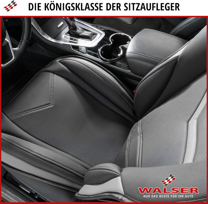 WALSER Sitzauflage Auto Rey, Sitzschoner Auto schwarz/grau, Universal Auto Sitzauflagen, Autositzauf