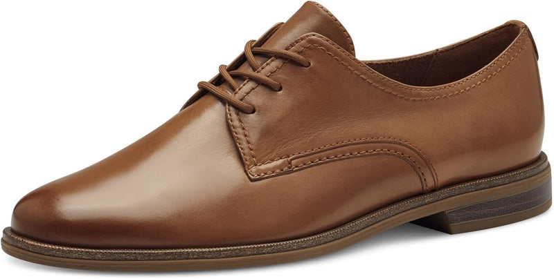 Tamaris Damen Bequemschuhe, Frauen Schnürschuhe,TOUCHit-Fussbett 38 EU Braun Nut Leather, 38 EU Brau