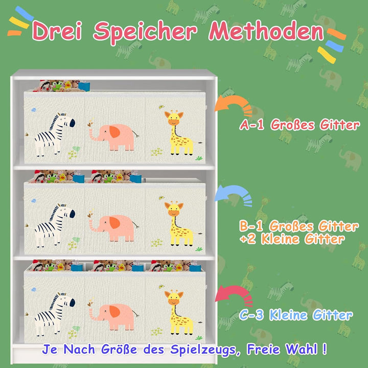 VERONLY Extra Gross Aufbewahrungsbox Spielzeugkiste mit Deckel Kinder - Faltbar Spielzeug Aufbewahru