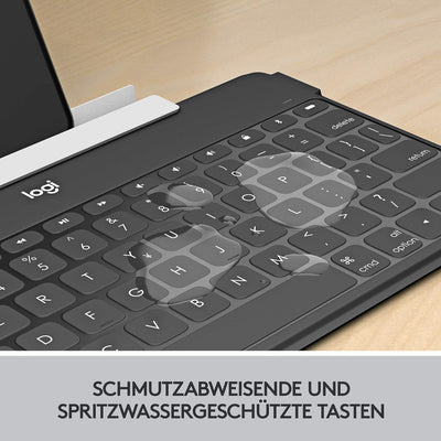 Logitech Keys-to-Go Kabellose Tablet-Tastatur, Bluetooth, iOS-Sondertasten, Ultraleicht & Geräuschlo