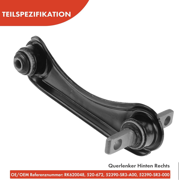 Frankberg 2x Querlenker Radaufhängung Hinten Kompatibel mit Civic V EJ EG EG EH 1991-1996 Civic VI M