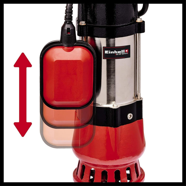 Einhell Schmutzwasserpumpe GC-DP 5010 G (500 Watt, 12.000 ltr./Std, max. Förderhöhe 8 m, Anschluss 4