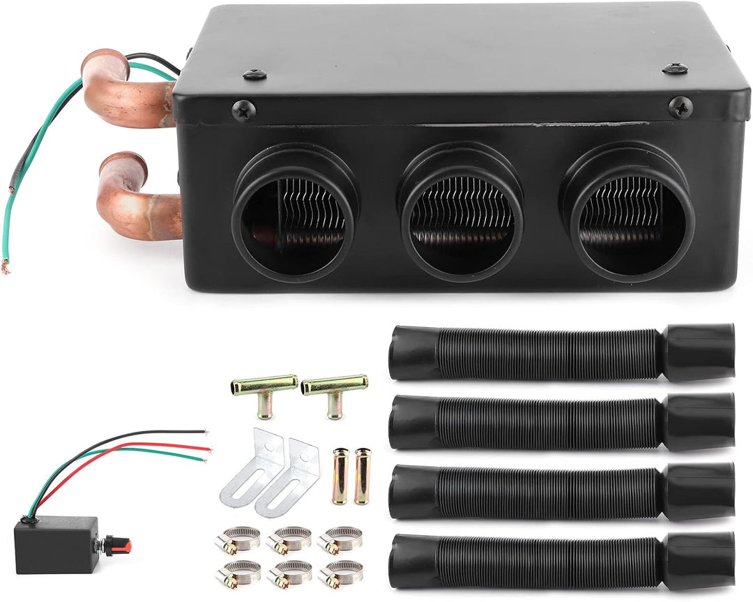 LICAEVEY 12V 50W Autoheizung und Entfroster, Schnelles Aufheizen mit 3 Luftauslässen Zum Entfrosten